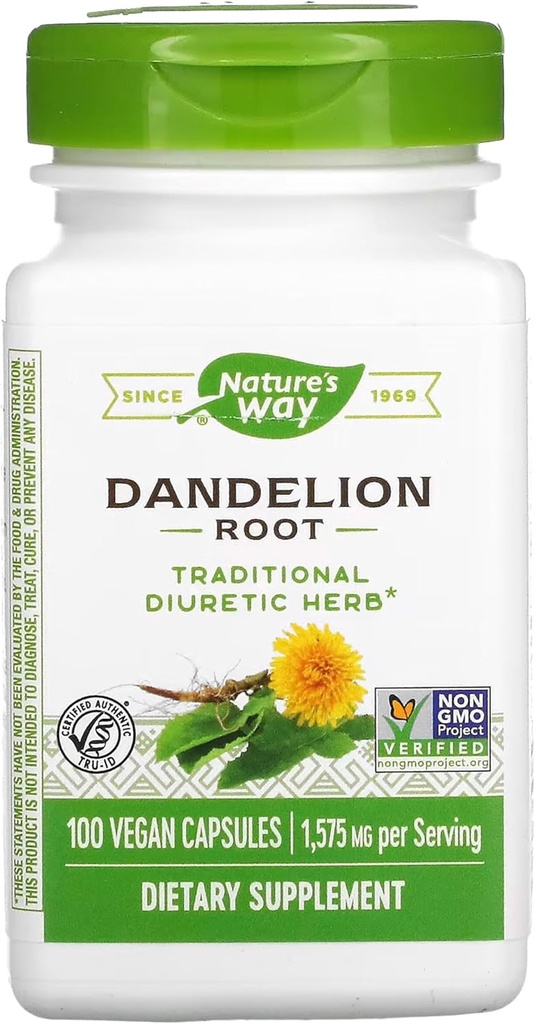 Ο τρόπος της φύσης Dandelion Root - 100 κόμης