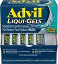 Advil Liqui-Gels Pain Reliever and Fever Reducer, Παυσίπονο για Ενήλικες με Ibuprofen 200mg για Πονοκέφαλο, Πόνος στην πλάτη, Εμμηνόρροια και ανακούφιση από τον πόνο - 50x2 Liquid Filled Capsles