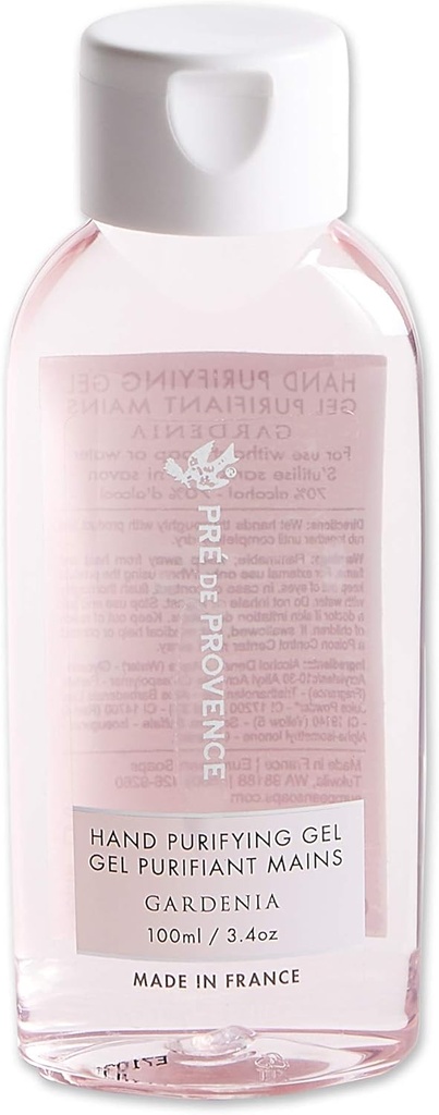 Pre de Provence Advanced Αλκοόλ με βάση το χέρι Καθαριστικό, Gardenia, 3.4 Ουγγιά υγρών