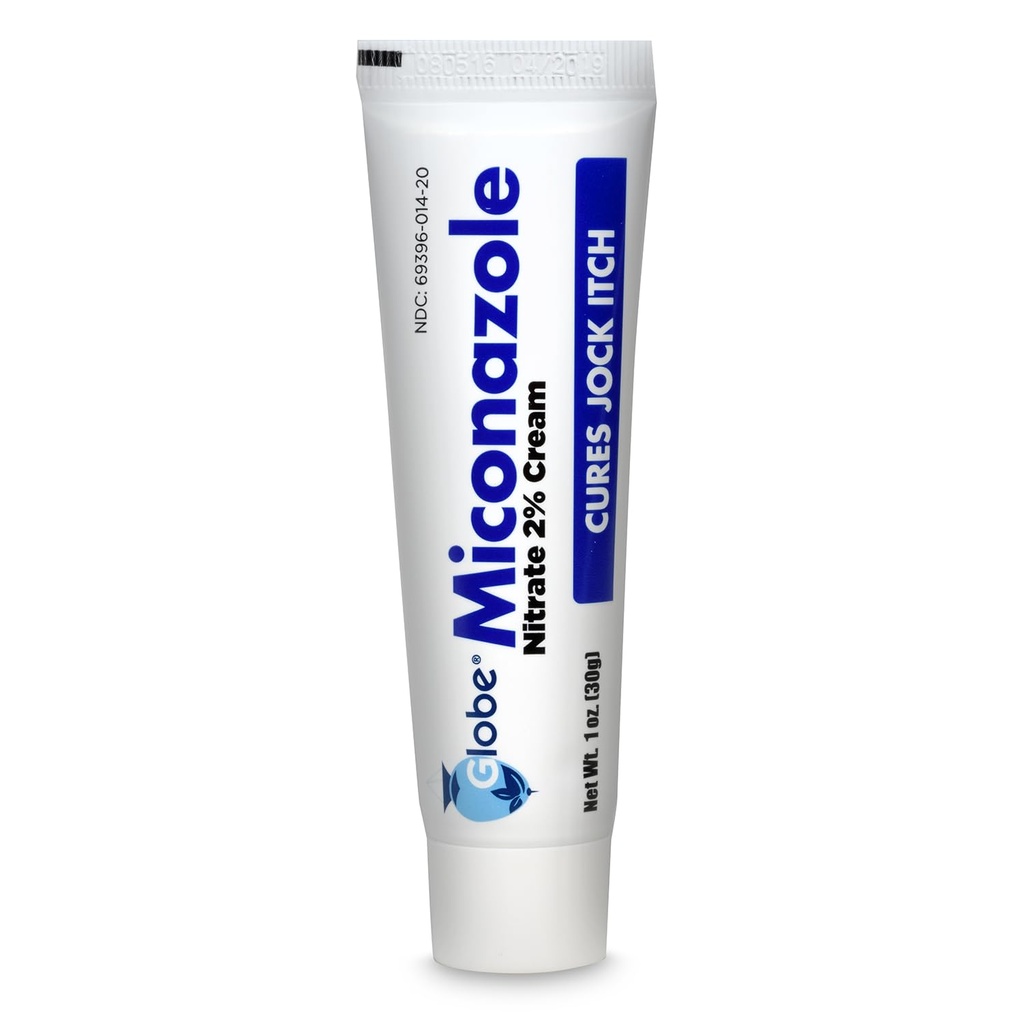 Globe Miconazole Nitrate 2% Αντιμυκητιασική Κρέμα 1 oz, Cures Οι περισσότεροι αθλητές Foot, Jock Itch, Ringworm και More.