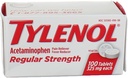 Tylenol Reg Strngth 100'S Μέγεθος 100ct Tylenol 325 Mg Κανονική δύναμη πόνο Reliever