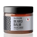 Beard Balm για τους άνδρες - Travel Pack - Υποστηρίζει Thicker Beard, Pearl Snap Slead, φυσικά συστατικά Βούτυρο μειώνει την ξηρότητα και ενισχύει την εμφάνιση - 2 oz