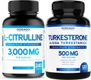 L Citrulline συμπλήρωμα (240 Count) L Arginine & Nitric Oxide - Stamina, Αντοχή, Απόδοση για προπονήσεις και Turkesterone (120 Count) Αθλητική Απόδοση & Μυική Μάζα Υποστήριξη - Vegan & USA Made