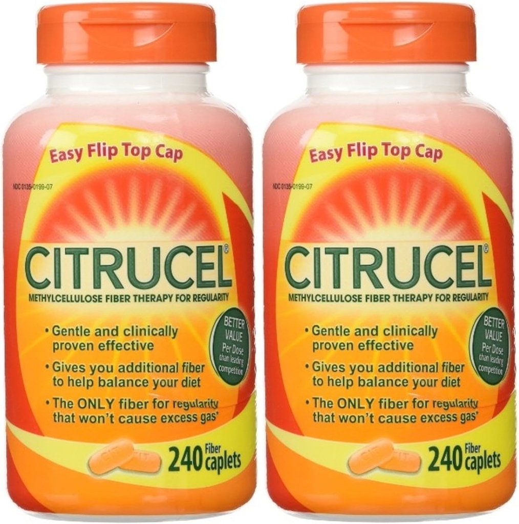 Citrucel Fiber Therapy, 240 Fiber Caplets (2 Συσκευασία)