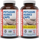 Yerba Prima Psyllium Husks Caps, 625 mg, 400 κάψουλες (πακέτο των 2) - Φυσικές Ίνες για άνδρες και γυναίκες - Συμπλήρωμα Υποστήριξης Κανονικότητας