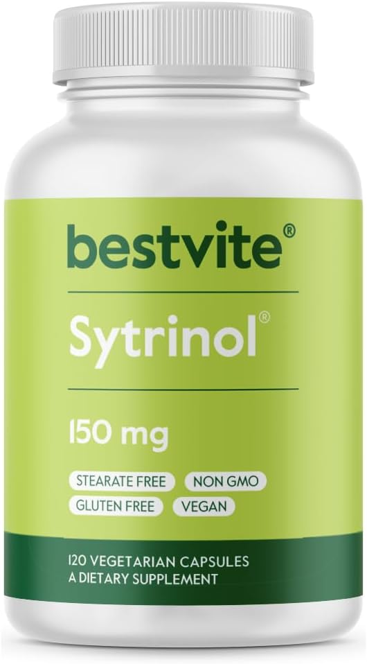 BESTVITE Sytrinol 150mg (120 κάψουλες χορτοφάγων) - Πατενταρισμένο μείγμα των φυσικών εκχυλισμάτων εσπεριδοειδών και φοίνικων φρούτων - Δεν Stearates - Vegan - Μη ΓΤΟ - Χωρίς γλουτένη