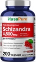 NusaPure Schizandra Berries 20:1 Extract, 225 mg Equivalent to 4500mg, 200 Vegan Capsules (Non-GMO, Bioperine)