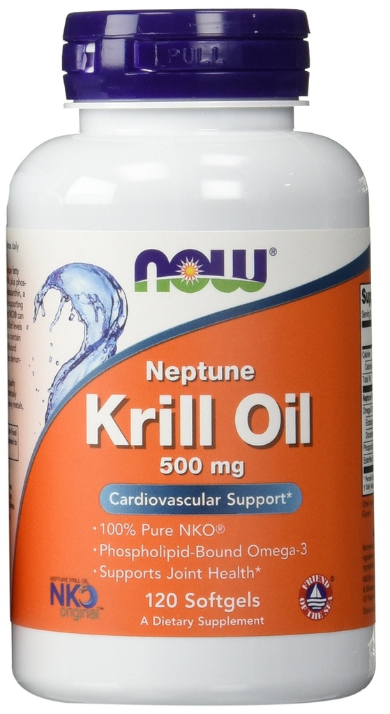 Τώρα τρόφιμα Neptune Krill Oil 500Mg(2-πακέτο)120 softgels