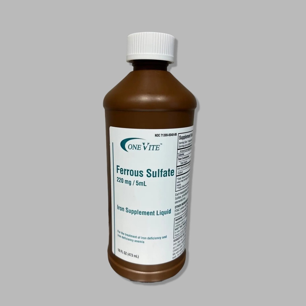 Σιδήρου Sulfate 220mg/5ml 