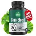 Brain Booster Nootropics - Brain Shield με Ginkgo Biloba, Alpha GPC και Bacopa Monnieri, Vitamin B12, B3 - Υποστήριξη Focus, Memory & Clarity, Energy & Stress Relief. (1)