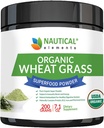Σκόνη wheatgrass - USDA Certified Organic Wheat Grass Powder που είναι πλούσια σε αιθέρια Αμινοξέα, Χλωροφύλλη, Αντιοξειδωτικά, Λιπαρά Οξέα, Ορυκτά & Βιταμίνες - US Grown - Vegan & Non-GMO Superfoods