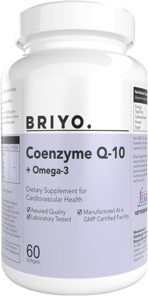 Συνένζυμο Q10 + Ωμέγα 3-150 mg Ωμέγα 3 + 100 mg Ωμέγα 3 με Λυκοπένιο και Σελήνιο για την Υγεία της Καρδιάς, Κυτταρική Ενέργεια, Αντιοξειδωτική Υποστήριξη
