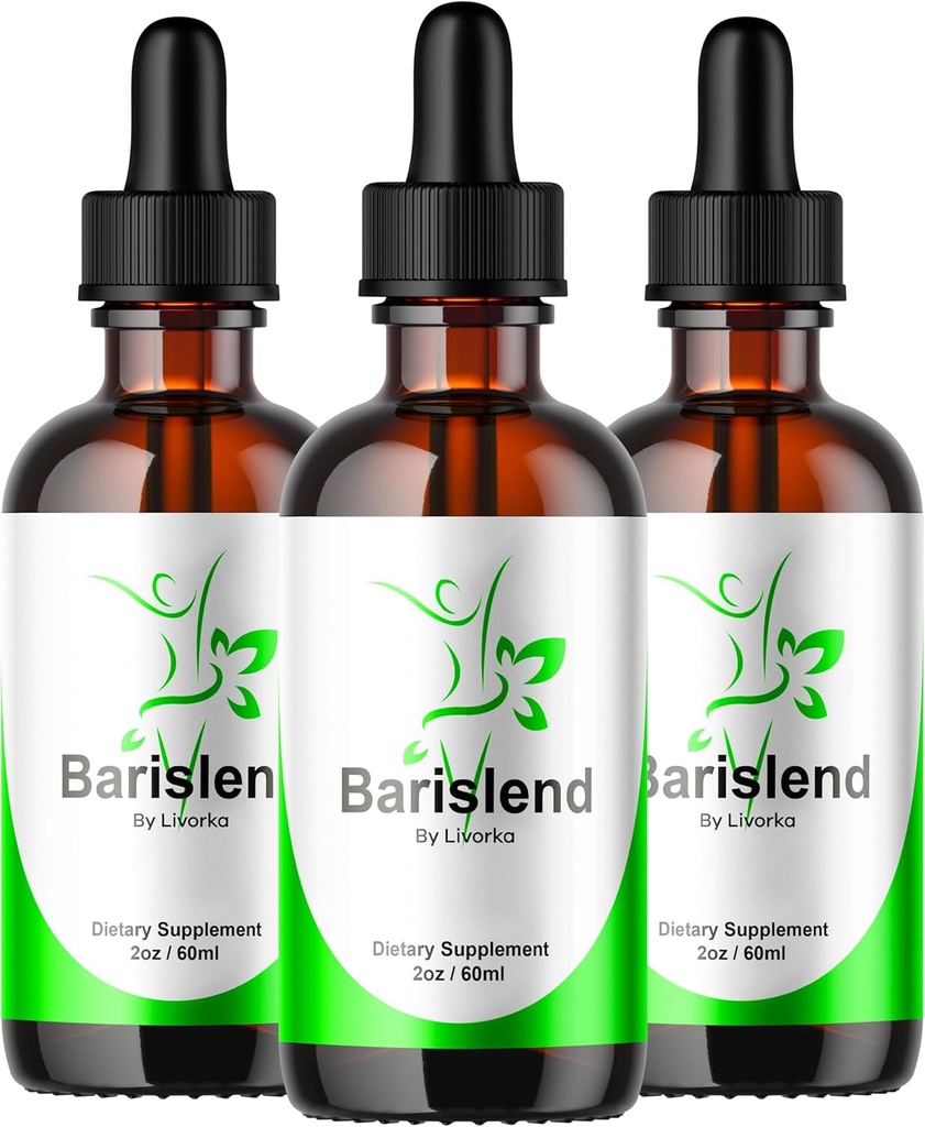 (3 Pack) Barislend Drops, Barislend Liquid, Official Barislend Liquid Drops, Barislends Advanced Liquid Drop Formula, Barislend Drop Supplement Premium Liquid Supplement Support, 3 Bottles For 3 Month