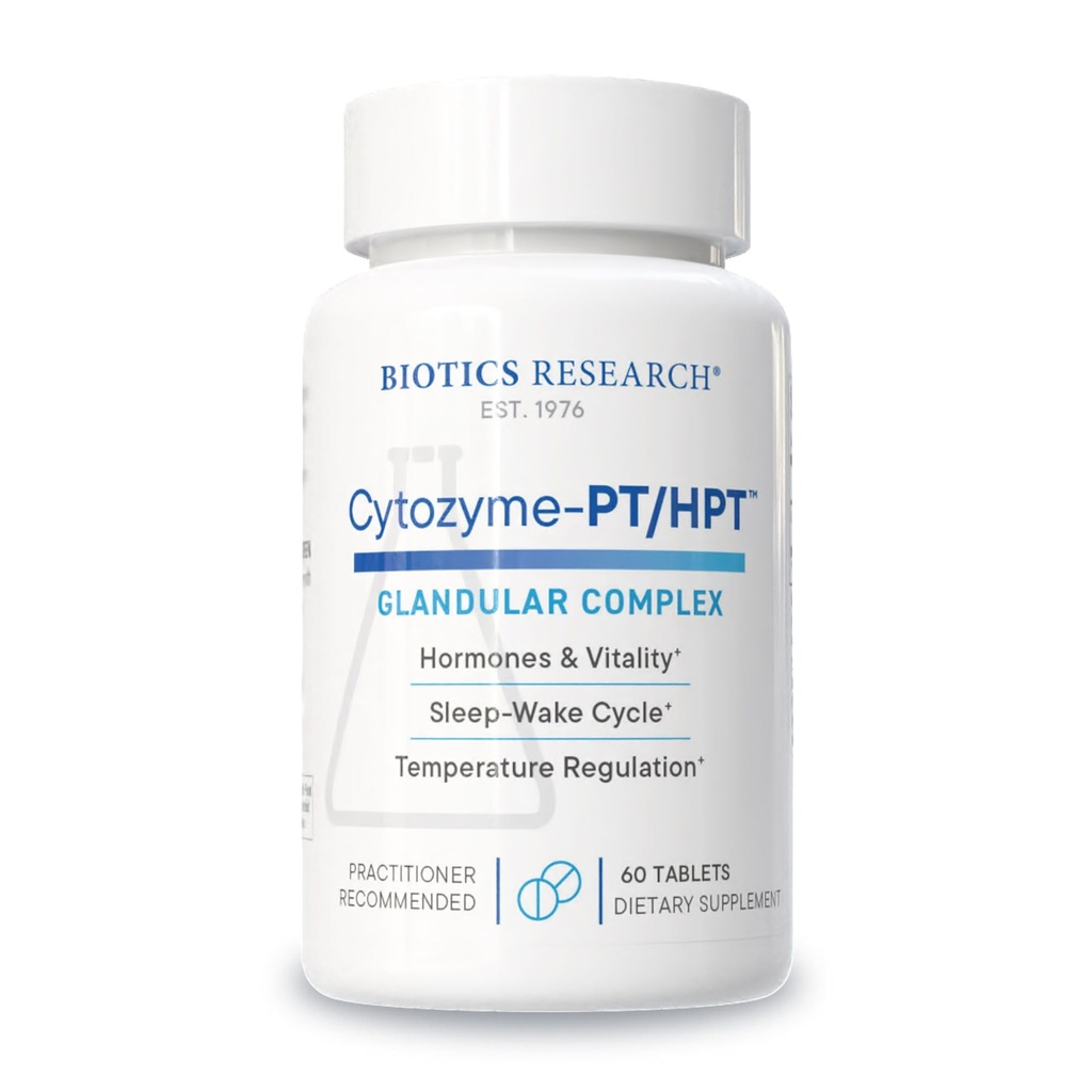 Biotics Research Cytozyme PT HPT Lamb Pituitary/ Hypothalamus Complex, Υποστηρίζει τη λειτουργία του Pituitary Gland και Hypothalamus, Adrenal Health, Brain Boost 60 δισκία