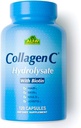 Premium Collagen Hydrolysate Από την Alfa Βιταμίνες - Αντιγηραντικό συμπλήρωμα διατροφής πλούσιο σε βιταμίνη C - δέρμα, νύχια & αναζωογόνηση μαλλιών - Υποστηρίζει την υγεία των οστών και των μυών - Made in USA - 120 κάψουλες