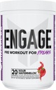 FINAFLEX Engage Pre Workout, Sour Watermelon - Τρένο σκληρότερο, μακρύτερο & δυνατότερο - Περιλαμβάνει Creatine, Beta-Alanine, Alpha GPC, Citrulline & Caffeine - 20 εξυπηρετούν