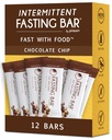 Prolon Fasting Bars | 5g Protein, 7g Fiber | Keto-Friendly, Gluten-Free, Dairy-Free, Plant-Based | Nutrition for Intermittent Fasting | Formulated to Not Break Your Fast | Chocolate Chip (12 Count)