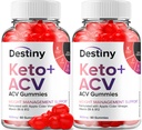 (2 Pack) Destiny Keto ACV Gummies - Advanced Formula Destiny Keto Plus ACV Gummies Apple Cider Vinegar, Διαχείριση βάρους, Destiny ACV Συμπλήρωμα διατροφής (120 Gummies)