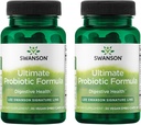 Swanson Ultimate Probiotic Formula Digestive Health Immune System Support 66 Δισεκατομμύρια CFU Prebiotic NutraFlora scFOS 30 DRcaps Veggie Caps (Κάψουλες) (2 Συσκευασία)