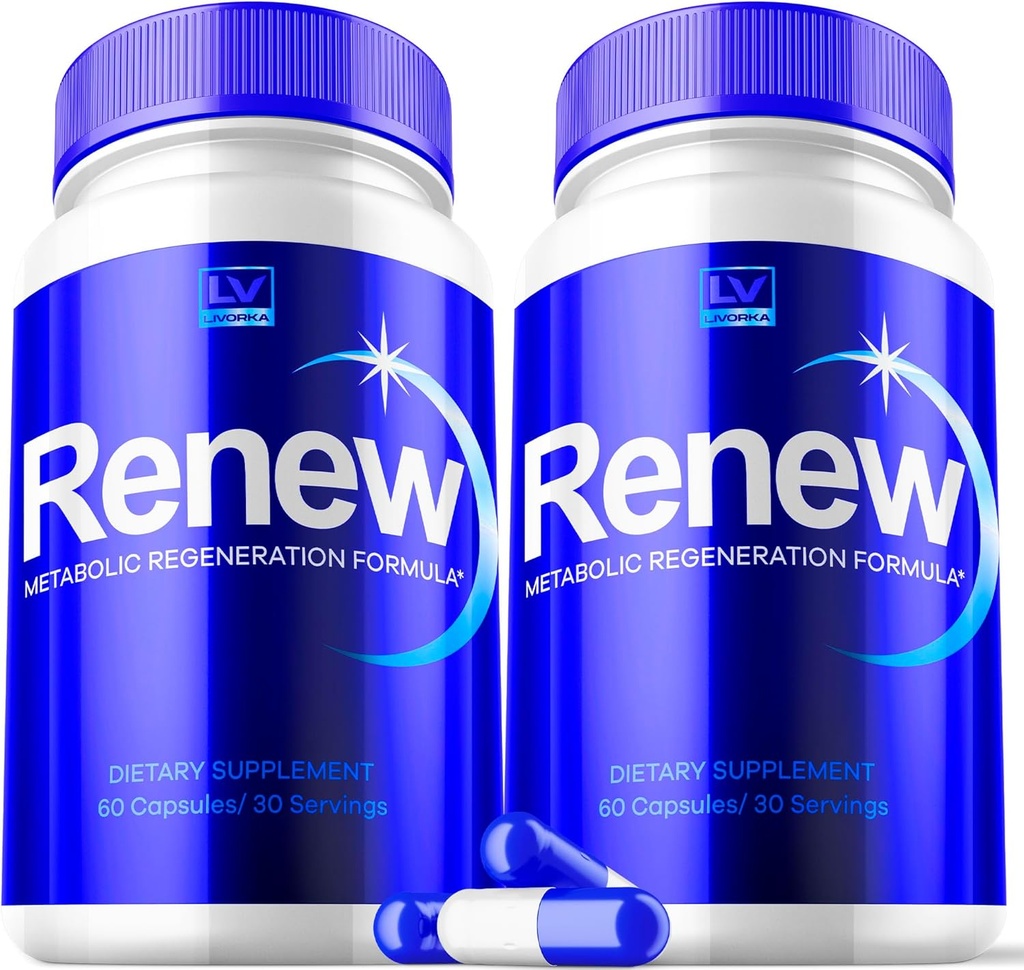 2 Pack - Renew, Renew Capsules, Renew Pills, Renew Capsules Advanced, Renew Maximum, 120 Capsules for 2 Months