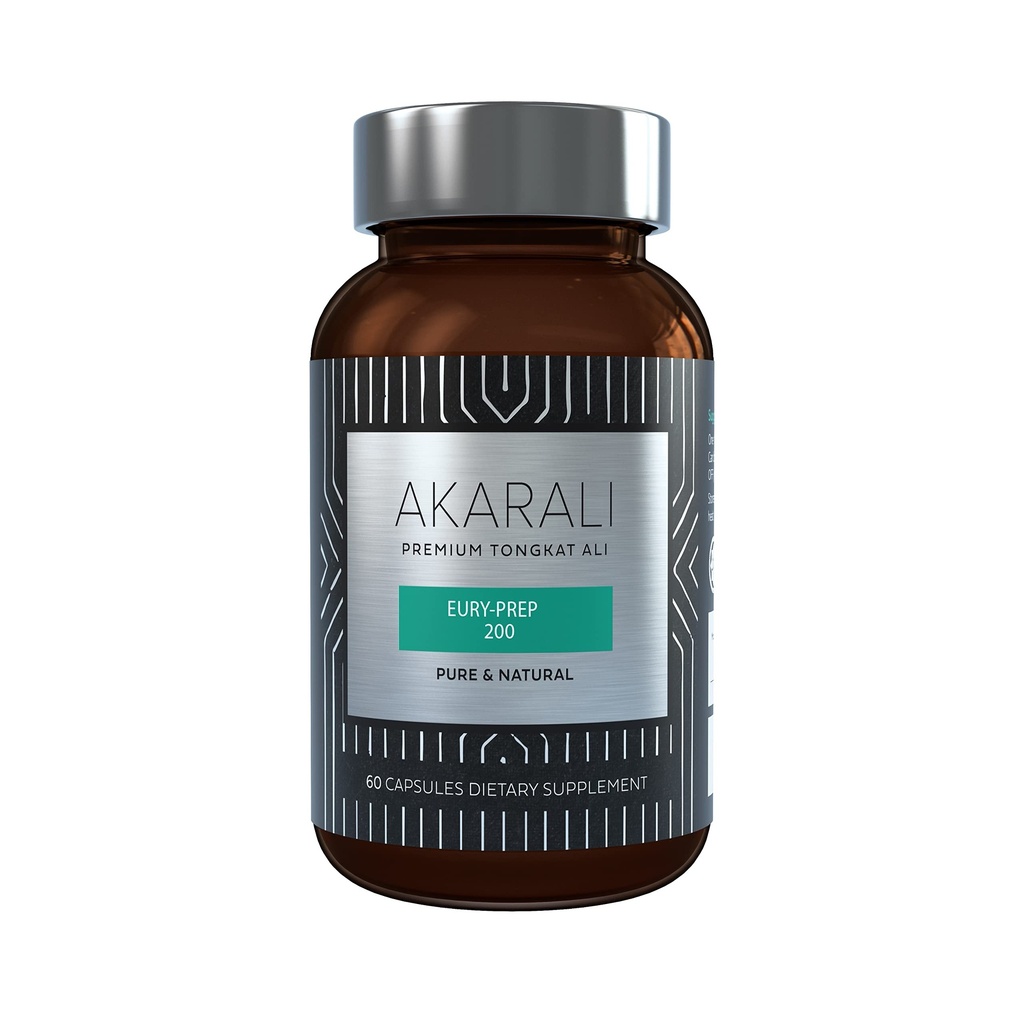 AKARALI Pure Tongkat Ali Longjack 200:1 Υψηλά συμπυκνωμένη 1,5% Ευρυκομανόνη US Πατενταρισμένο με δίπλωμα ευρεσιτεχνίας Physta® Freeze-Dried Η τεχνολογία εξαγωγής υποστηρίζει τη δύναμη, την ενέργεια και την απόδοση (60 κόμης)
