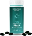 Iwi Life Brain Omega-3, 60 Softgels (30 Servings), Vegan Plant-Based Algae Omega-3 with EPA + DHA, Focus, Memory and Mood Support Dietary Supplement, Krill & Fish Oil Alternative, No Fishy Aftertaste