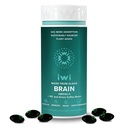 Iwi Life Brain Omega-3, 60 Softgels (30 services), Vegan Plant-based Algae Omega-3 με EPA + DHA, Focus, Memory and Mood support Συμπλήρωμα διατροφής, Krill & Fish Oil Εναλλακτική, Χωρίς Αλιευτική Επίγευση