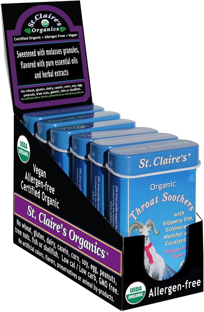 Organics Laroat Sooths της Αγίας Κλερ, (1,5 ουγγιάς κασσίτερος, πακέτο των 6) 