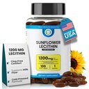 Organic Sunflower Lecithin 1200 mg – Sunflower Lecithin Breastfeeding Supplement for Moms – Supports Milk Flow, Clogged Duct Relief, Brain & Liver Health – Soy-Free, Non-GMO – 100 Softgels