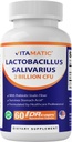 Vitamatic Lactobacillus Salivarius 2 Δισεκατομμύρια ανά DR Κάψουλα - 60 Count - Digestive Support - Made with Prebiotic Inulin Fiber (1 φιάλη)