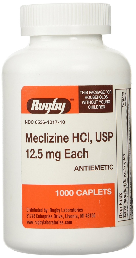 MECLIZINE TABS 12,5 MG εξωχρηματιστηριακά * RUG Μέγεθος: 1000