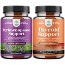 Συμπληρώματα Περιεμμηνόπαυσης με Maca Root Vitex Berry & Black Cohosh για Hot Flashes Night Sweats Hormone Balance & Mood και Thyroid Υποστήριξη με L Tyrosine Bladderwrack Selenium & Ashwagandha