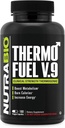 NutraBio ThermoFuel V.9 για άνδρες και γυναίκες- Αναμνηστικό μεταβολισμού και όρεξη Καταπιεστική- Θερμογόνος καύση λίπους-180 κάψουλες