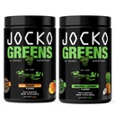 Jocko Fuel Greens Powder Bundle - Πράσινα & Superfood Powder for Healthy Green Juice - Keto Friendly with Spirulina, Chlorella, Digestive Enzymes, & Probiotics - 60 Εξυπηρετήσεις