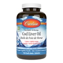 Carlson - Cod Liver Oil Gems, 460 mg Omega-3s + Βιταμίνες A & D3, Wild-Caught Norwegian Arctic Cod-Liver Oil, Sustainablely που προέρχονται Nordic Fish Oil Caps, Lemon, 150 Soft Gels