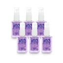 Purell Advanced Hand Sanitizer Gel εγχύθηκε με αιθέρια έλαια, ηρεμώντας λεβάντα, 2 fl oz ταξιδιωτικό μέγεθος αντλία μπουκάλι (πακέτο των 6), 3905-04-EC