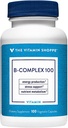 Το σύμπλοκο Vitamin Shoppe B 100 – Υποστηρίζει την παραγωγή ενέργειας, τη λειτουργία του νευρικού συστήματος & το θρεπτικό μεταβολισμό – Εξαιρετική πηγή Β1, Β2, Β6, Β12, Νιασίνη, Φολικό οξύ & Βιοτίνη (100 Veggie Caps)