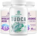Συμπληρώματα ήπατος TUDCA 1100mg και λιποσωματικά συμπληρώματα υαλουρονικού οξέος 1000mg, συμπλήρωμα υψηλής βιοδιαθεσιμότητας (πακέτο των 3)