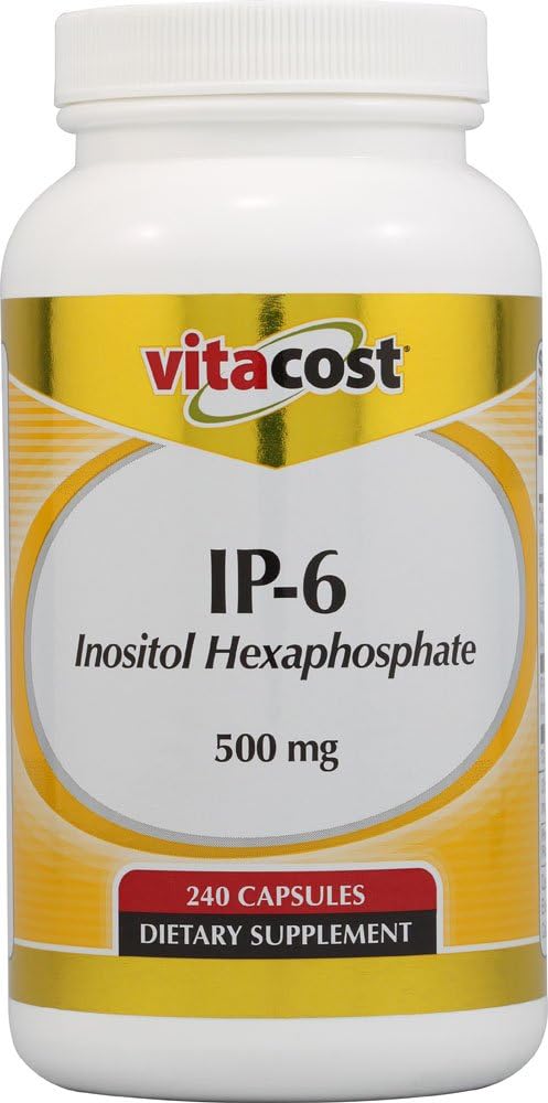 Vitacost IP-6 Inositol Hexaphosphate - 500 mg - 240 Capsules