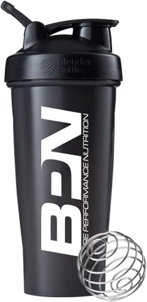 BARE PERFORMANCE NUTRITION Bottle Shaker Bottle, 28 oz Shaker Bottle με σύρμα Whisk, Μαύρο
