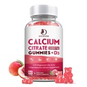 Ασβέστιο Citrate 1200mg με βιταμίνη D3 Gummies, Ασβέστιο Gummies με βιταμίνη D3 για γυναίκες & άνδρες, Καλ Μαγνήσιο Ψευδάργυρος για τους μυς των οστών Υγιής- Φυσικό Λευκό Ροδάκινο Γεύση - 30 ημέρες προσφοράς