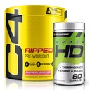C4 Ripped & SuperHD, The The Thermogenic Bundle, C4 Ripped Pre Workout Powder, Raspberry Lemonade 30 Σερβίρει + SuperHD με Capsimax και Πράσινο Τσάι Extract, 60 εξυπηρετούν