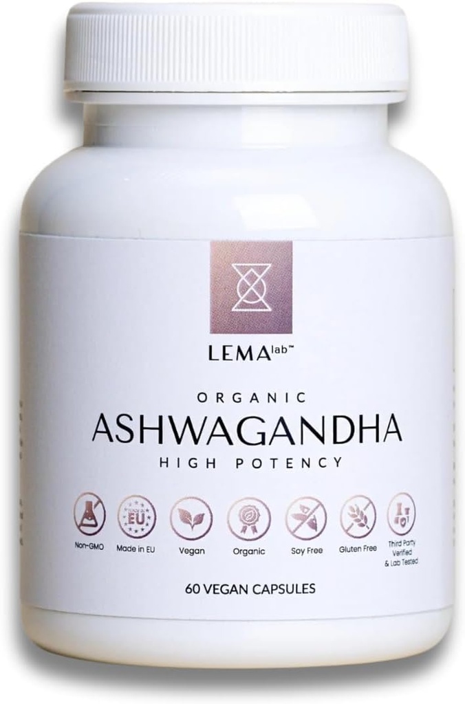 LEMAlab Organic Ashwagandha, 60 Vegan Κάψουλες για τη συνολική ευεξία