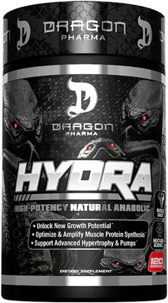 DRAGON PHARMA Hydra, Premium Endurance Supplement, Increase Recovery and Performance, Research Backed Ingredients (120 Capsules)