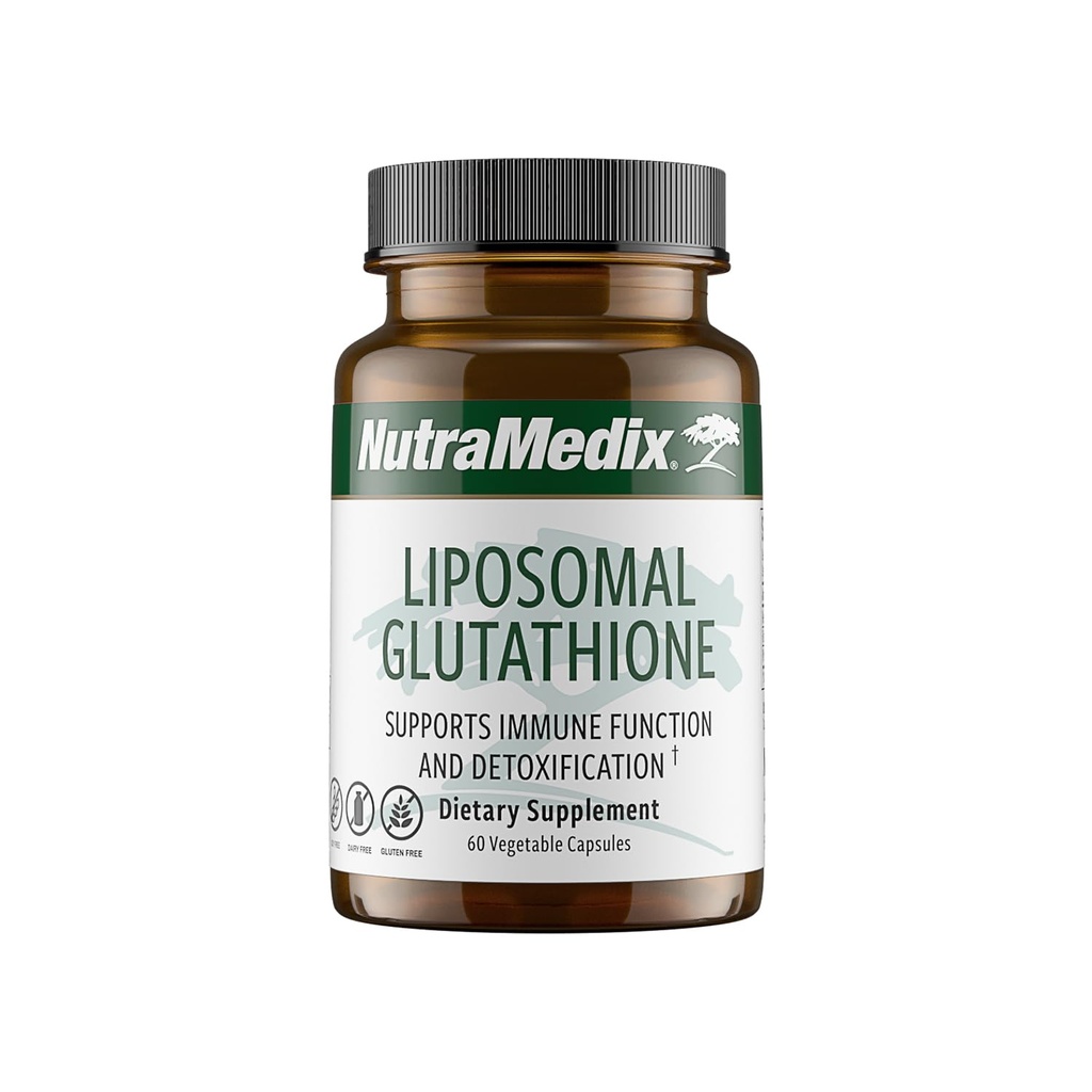 NutraMedix Liposomal Glutathionone Supplement - L Glutathionone for Full Body Detox, Cleanse and Immune Support - Formed for Optimal Abvorvation - Χωρίς σόγια, γαλακτοκομικά και γλουτένη (60 κάψουλες)