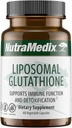 NutraMedix Liposomal Glutathionone Supplement - L Glutathionone for Full Body Detox, Cleanse and Immune Support - Formed for Optimal Abvorvation - Χωρίς σόγια, γαλακτοκομικά και γλουτένη (60 κάψουλες)