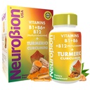 Neurobion Turmeric Curcumin 650 mg συμπλήρωμα βοτάνων για αντιοξειδωτική υποστήριξη, υψηλής απορρόφησης Ultra Poent Turmeric Supplement Multivitamins Complex με B12, 40 κάψουλες