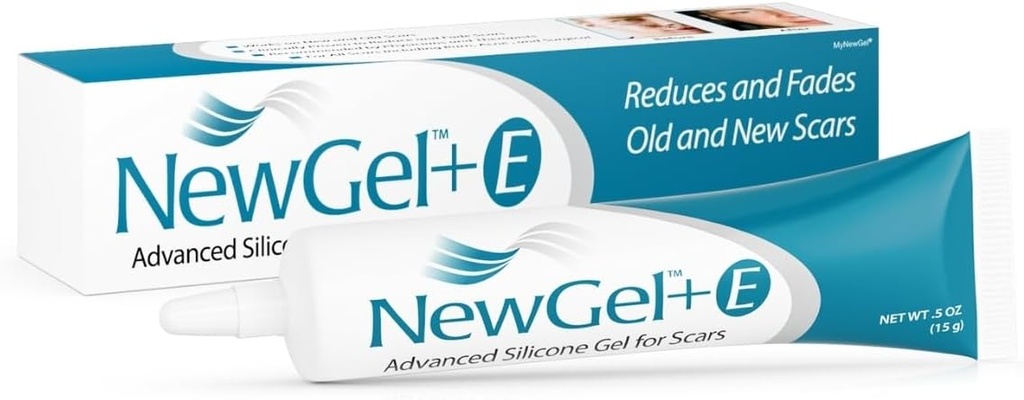 Advanced Υψηλής ισχύος Scar Silicone Gel με βιταμίνη Ε για παλιές, νέες ουλές, Χειρουργική, Keloids, Burns, και Blemis προσώπου, NewGel Plus από MyNewGel (15 Grams) - 0.50 oz