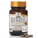 Bee and You Royal Jelly Tablet, Propolis Extract, Bee Pollen, 100% Φυσικό Superfood, Ultra Pure, συμπλήρωμα υποστήριξης ανοσοποιητικών, βελτίωση της ενέργειας, εστίαση, αντιοξειδωτικά, Fresh, Keto, Παλαιό, Χωρίς γλουτένη 60ct