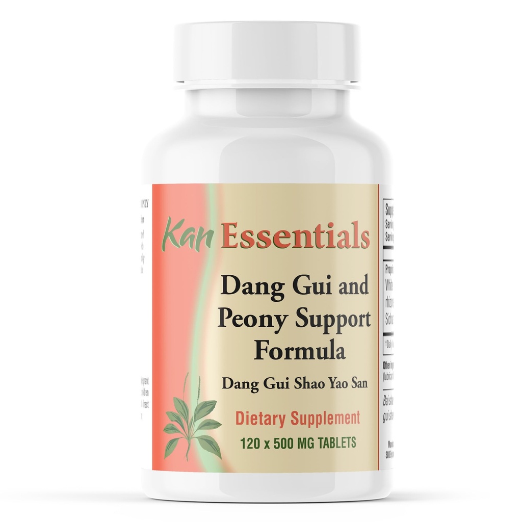 Kan Herb Essentials Dang Gui και Peony Υποστήριξη – Παραδοσιακά κινέζικα βότανα για σκύλους και γάτες για την υποστήριξη της υγείας του δέρματος, digetion, Mood, και ρευστή ισορροπία, συμπλήρωμα βοτάνων για κατοικίδια ζώα, 120 δισκία